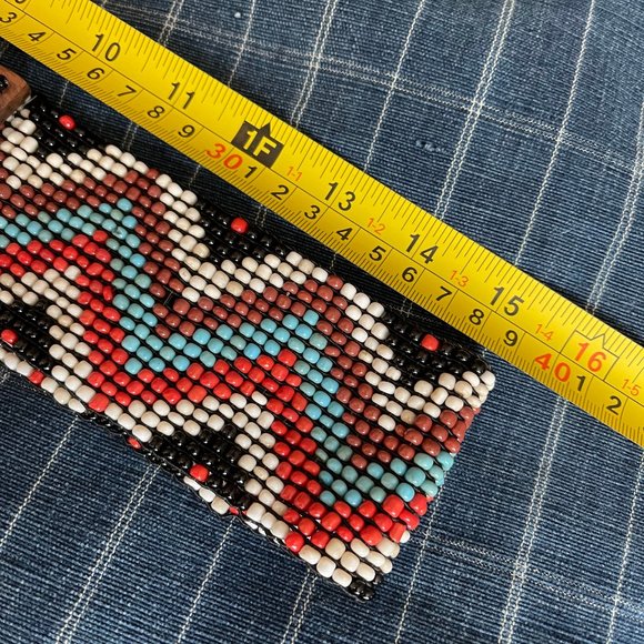 Elastic Bead Belt with Acacia Wood Buckle - Picture 5 of 5